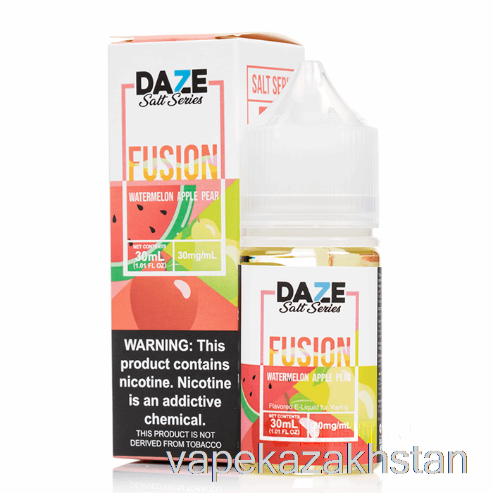 Vape Disposable Watermelon Apple Pear - 7 Daze Salts - 30mL 30mg